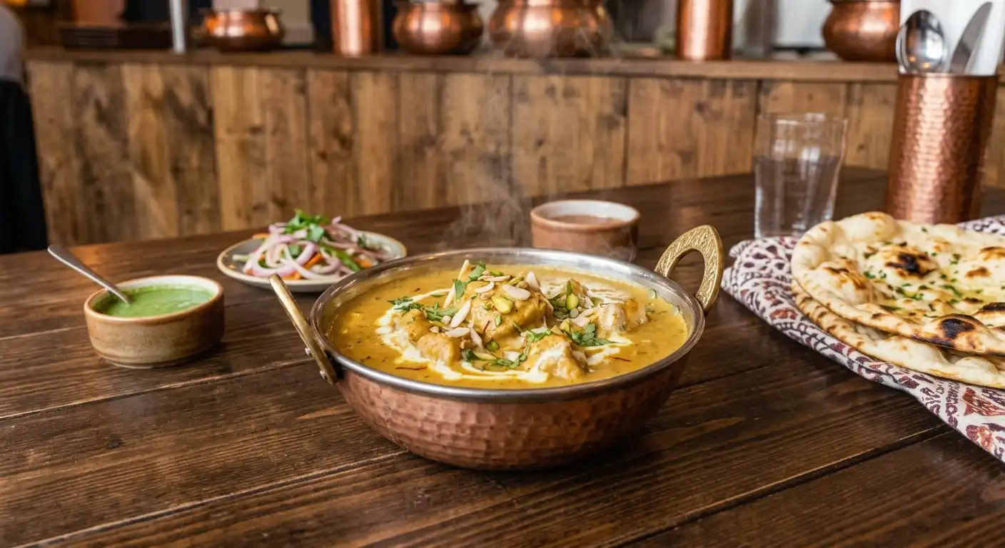 chicken korma indian food taj spicy